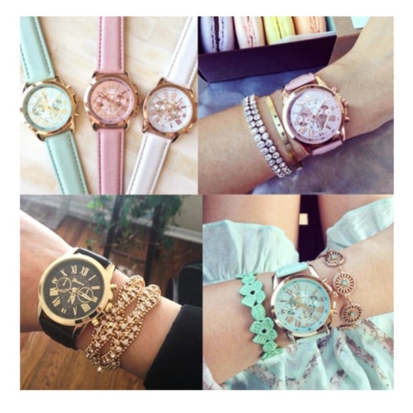 Blue Roman Numerals Analog Quartz Watch NWT - Picture 9 of 10